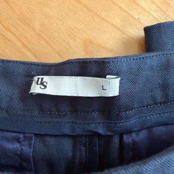 Uncle Studios Cigarette Trouser Navy Large NWOT - Picture 5 of 5